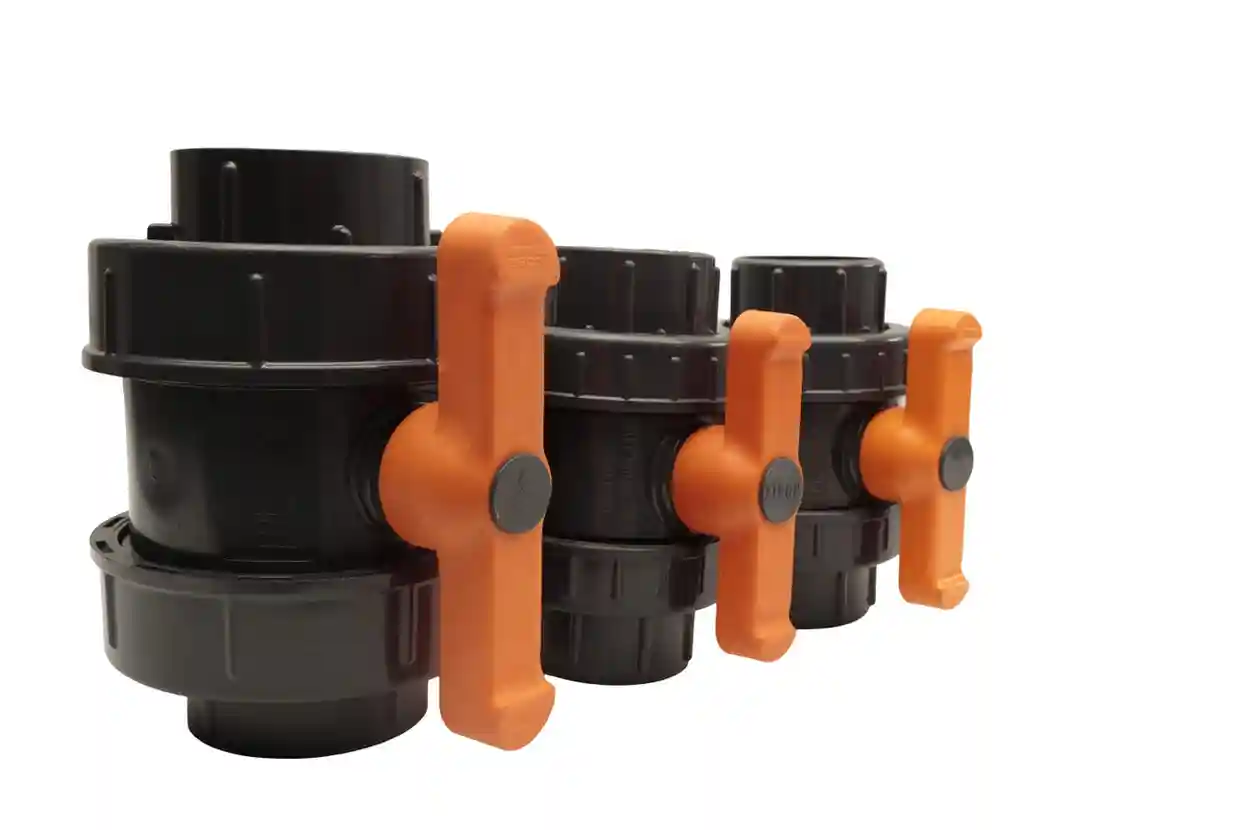 PVC BALL VALVES (DOUBLE UNION)